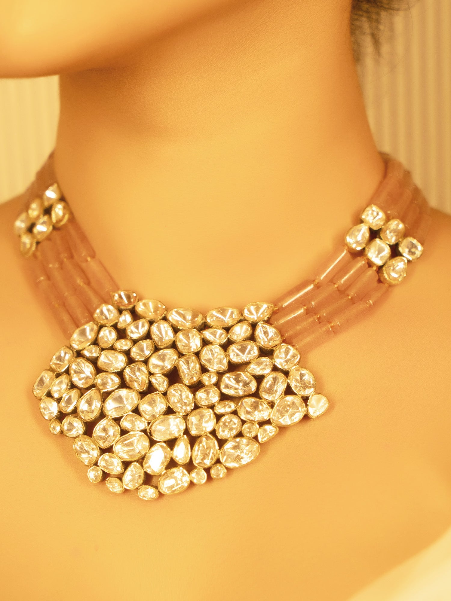 Aaliyah 92.5 Silver Moissonite Necklace Set