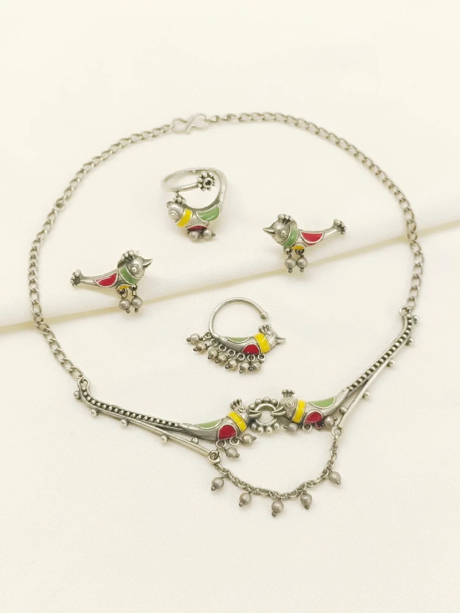 Ritvi Oxidized Combo Set In Multi Colour