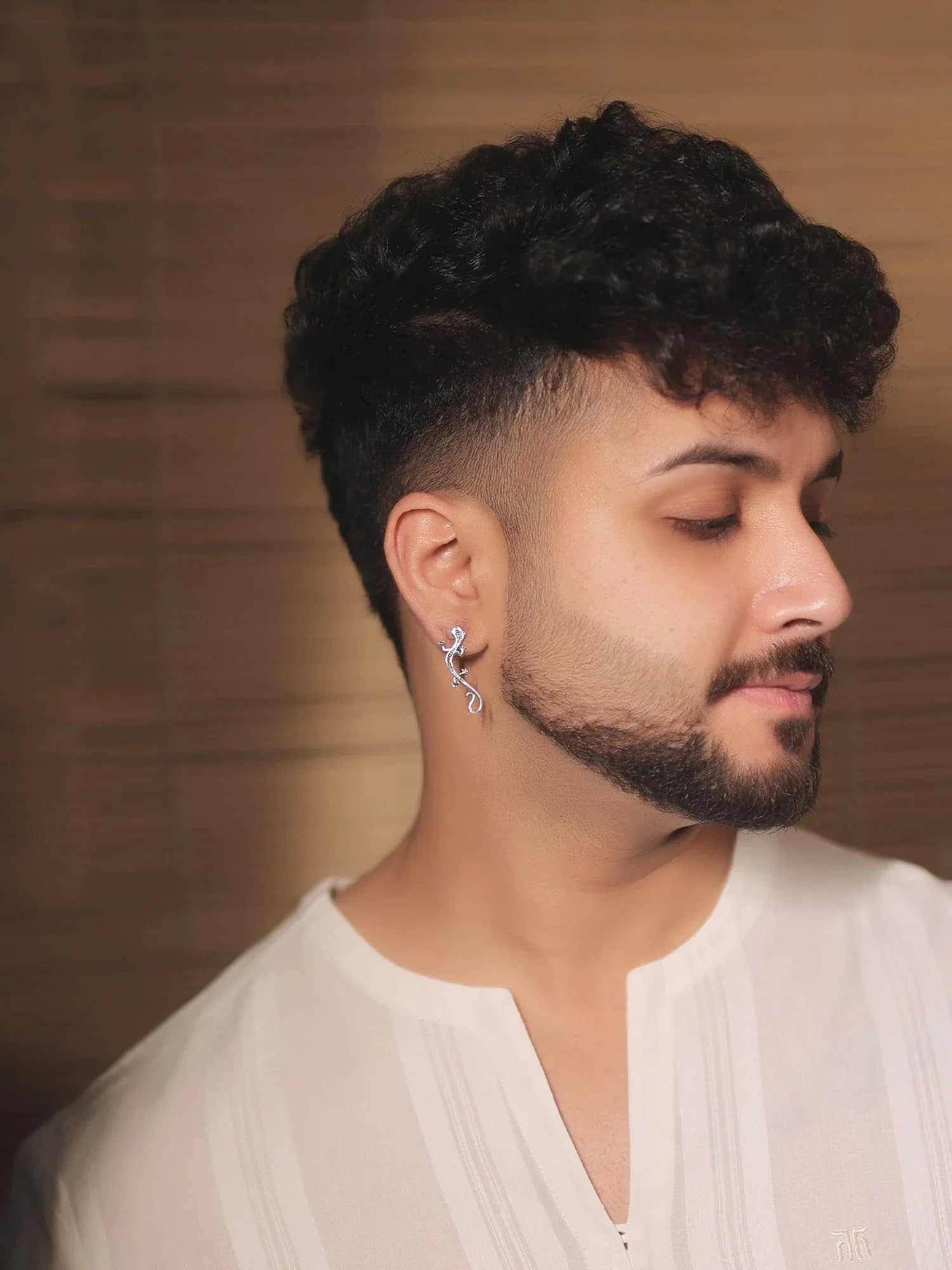 Navya Silver Western Earrings