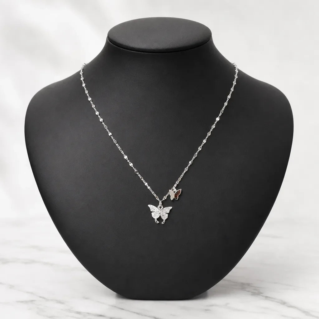 Portia Butterfly Pendant Necklace