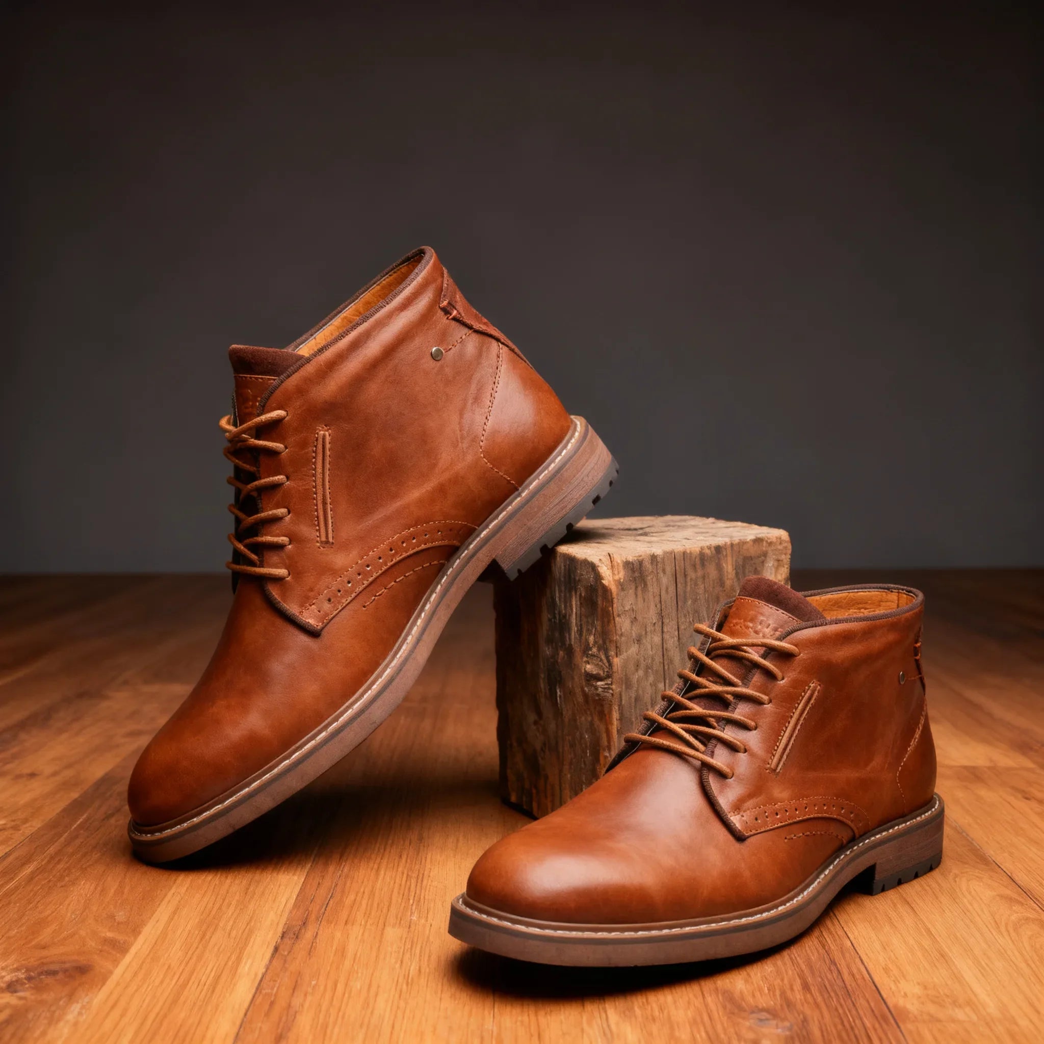 Preston | Men's Fall Leather Brogue Boots