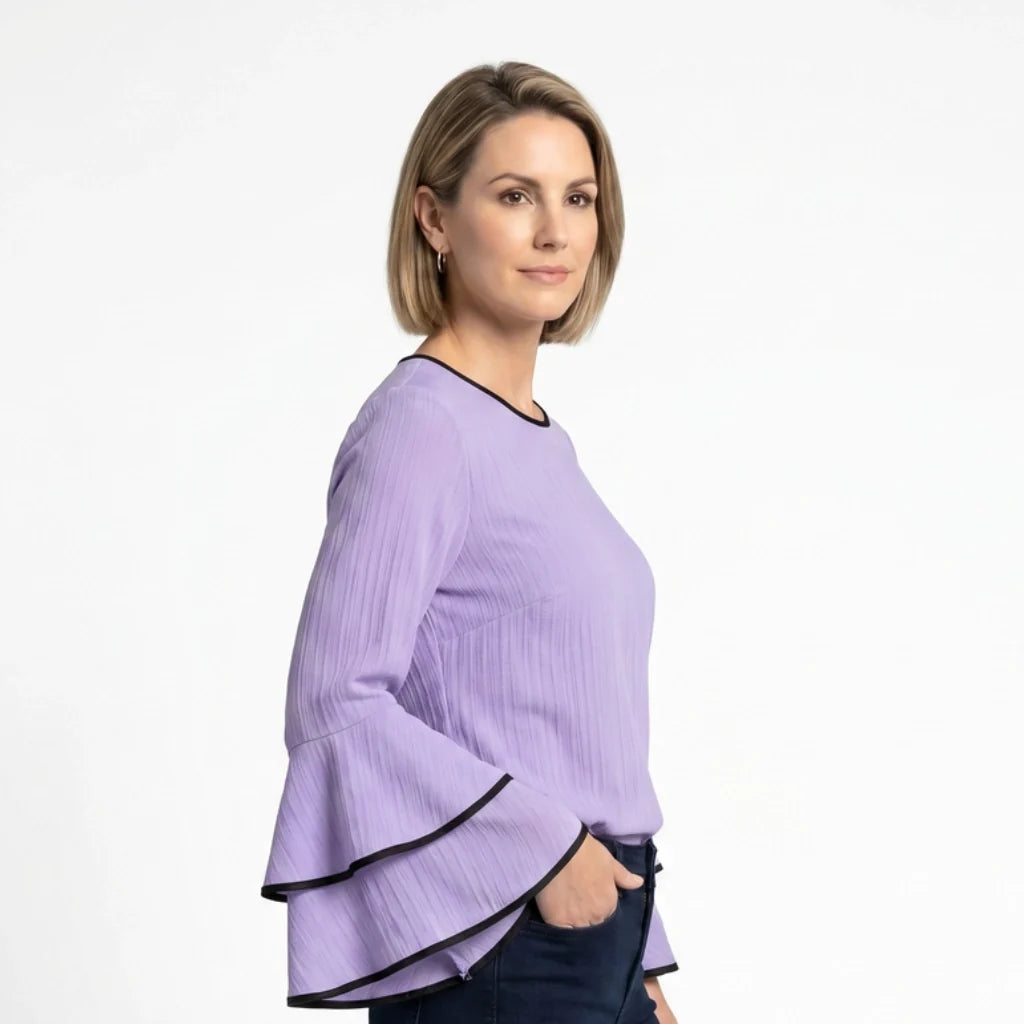 Althea Flared Sleeve Top