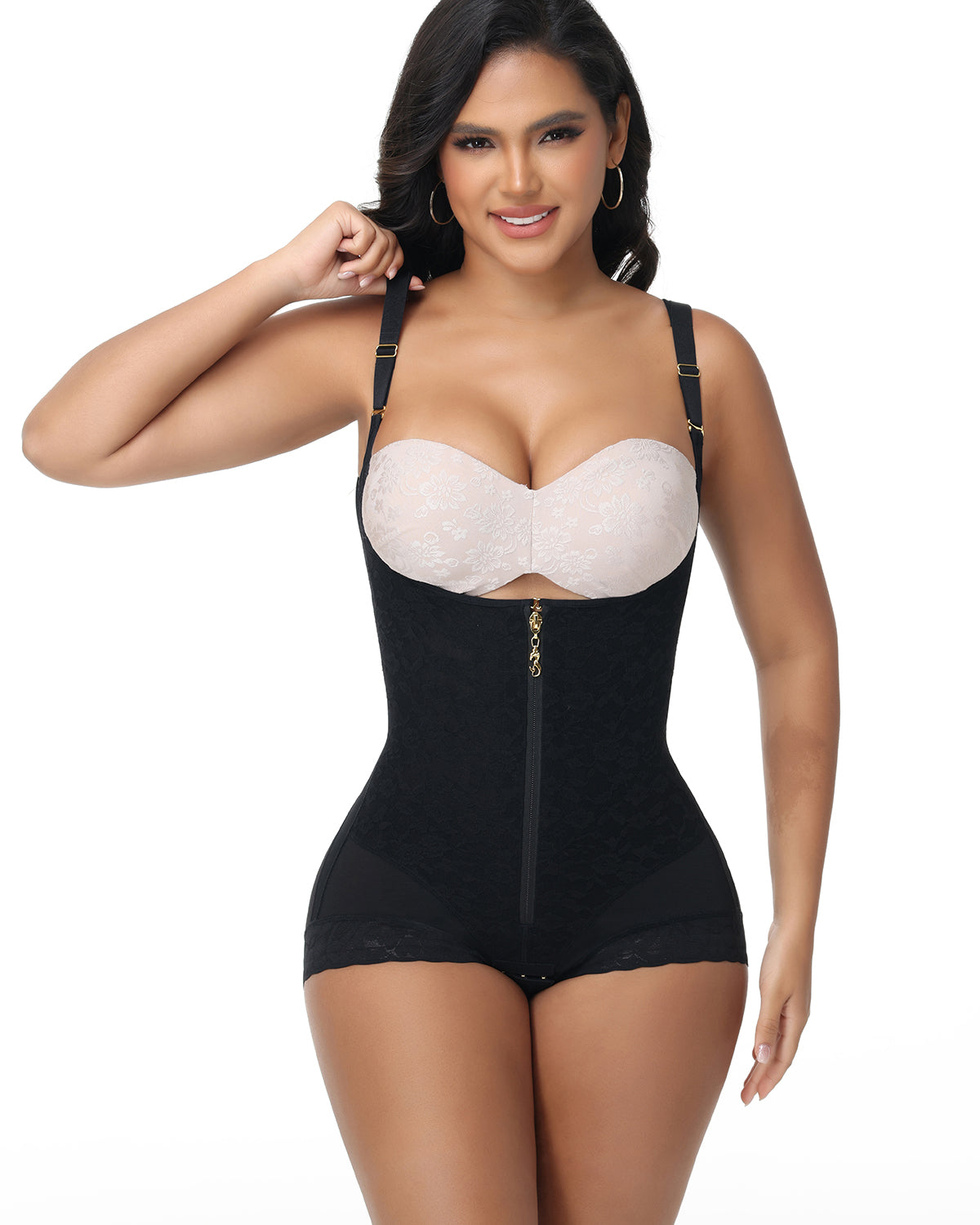 Shapshe® Fajas Colombianas Lace Front Open Bust Body Shaper (Pre-Sale)