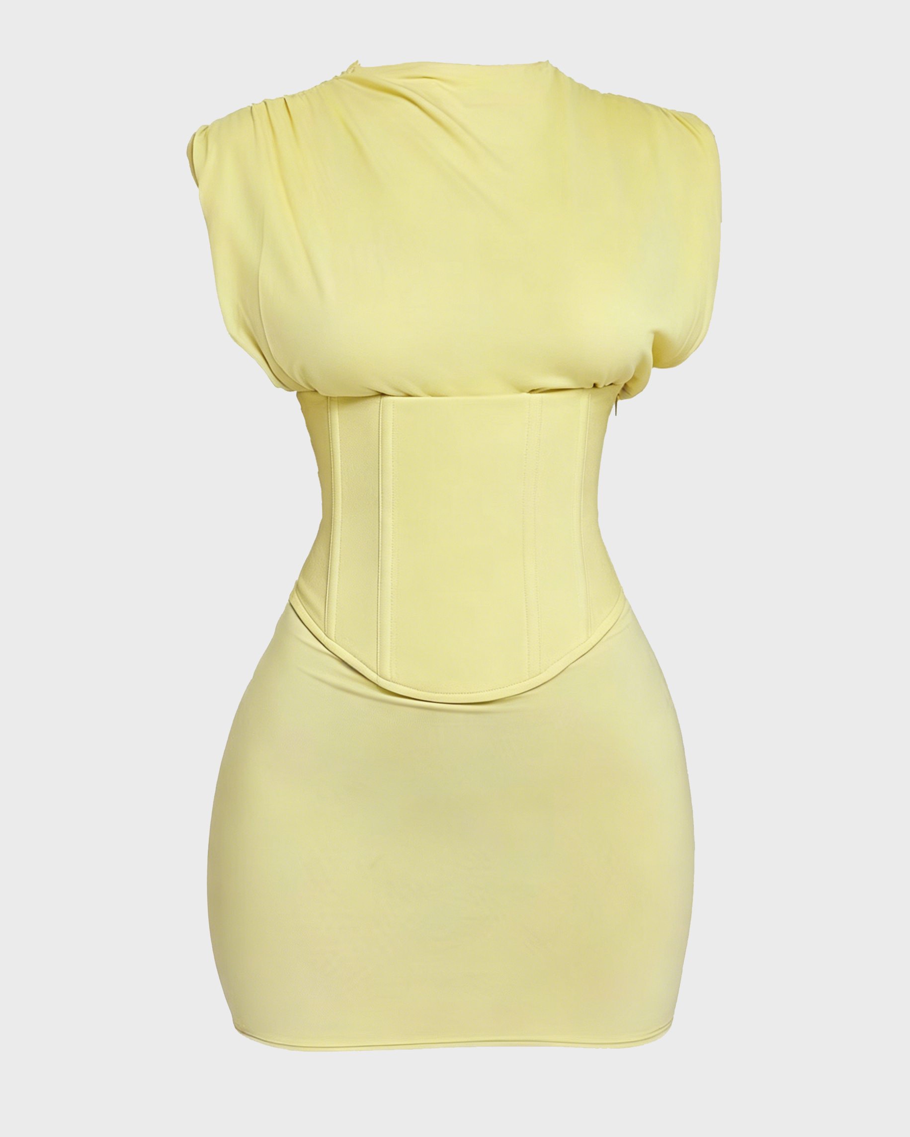 Hourglass Corset Tummy Control Sleeveless Dress Set - By Qivii