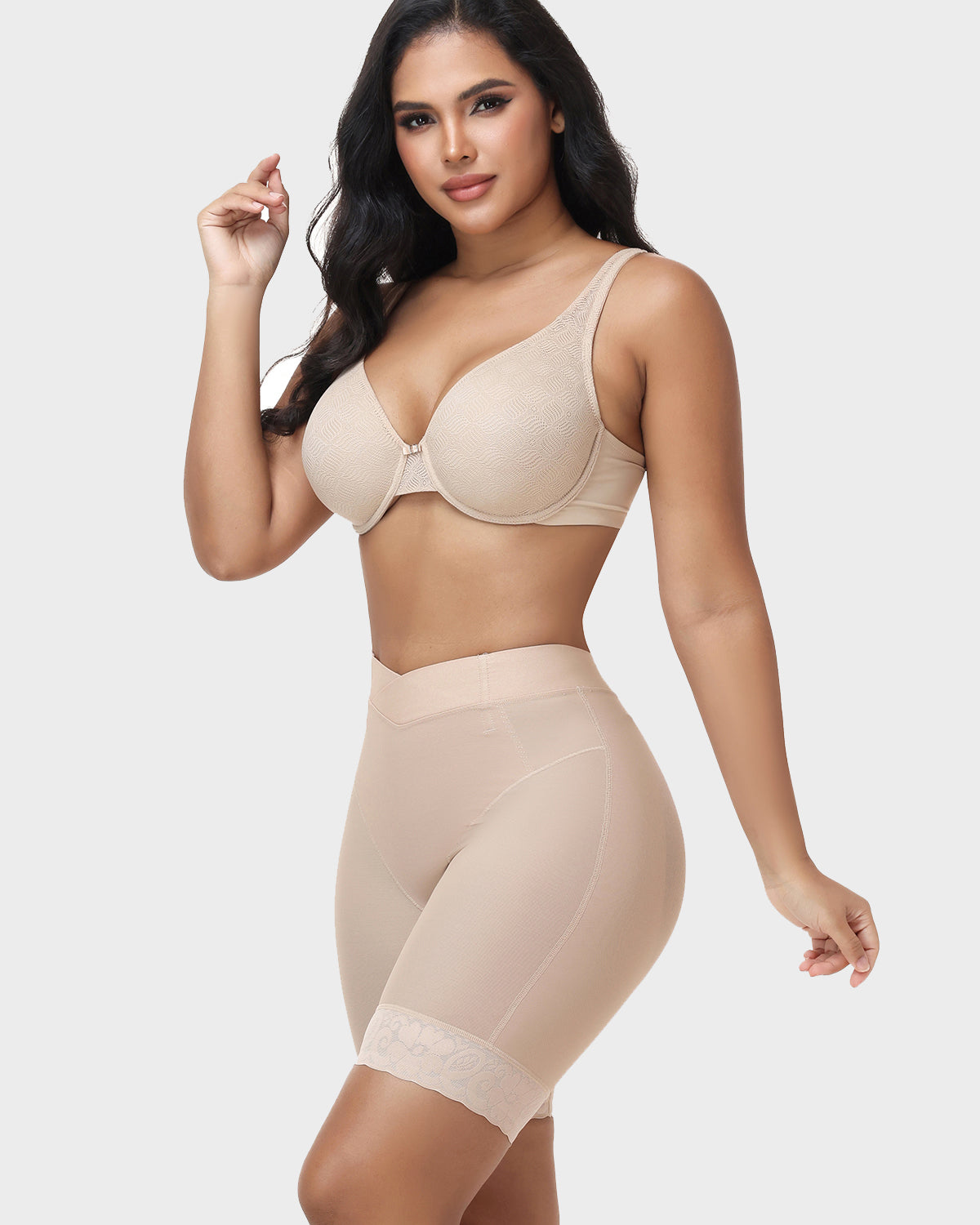High Waist Seamless Mesh Butt Lifting Shaper Shorts