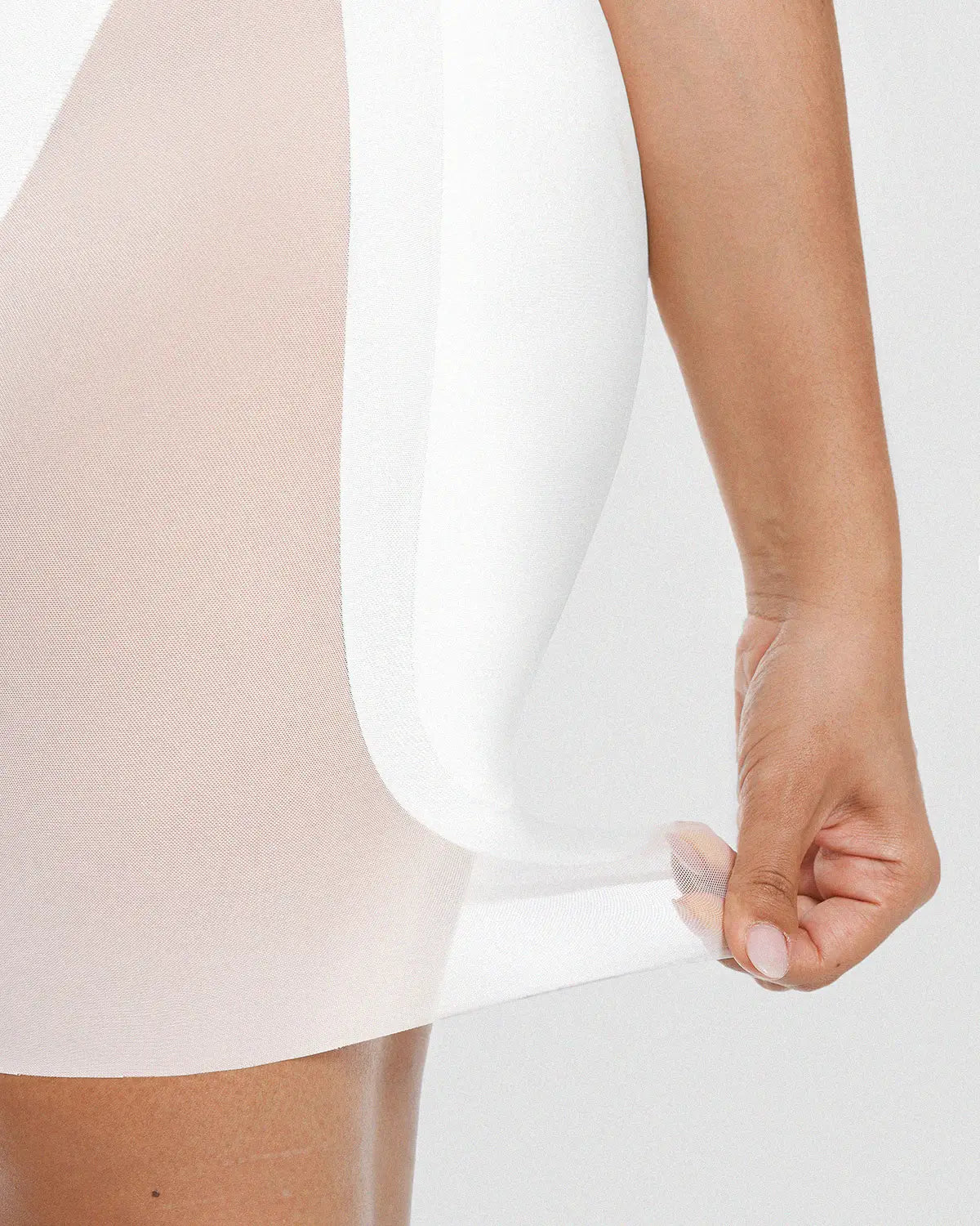 High Waist Tummy Control Hip Enhancer Padded Mesh Short