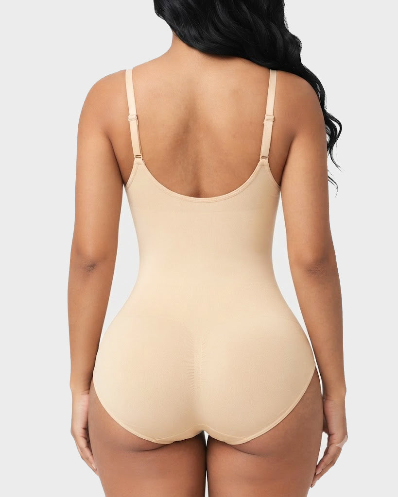 Seamless Tummy Control Shapewear Zipper Bodysuit