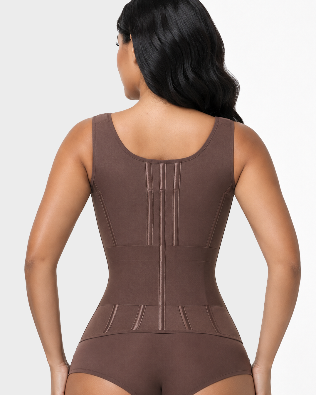 Double Compression Wide Adjustable Strap Waist Trainer Zipper Shaping Vest