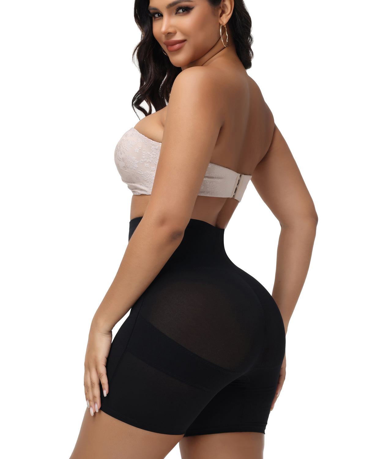 Shapshe® High Waist Mesh Cross Tummy Control Shaping Shorts (Pre-Sale)