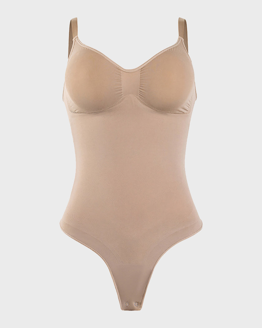 Seamless Tummy Control Sliming Shaping Thong Bodysuit