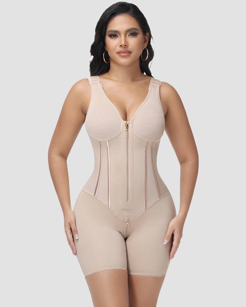 Shapshe® High Compression Full Body Shaper with Bulit-in Bra - By Qivii
