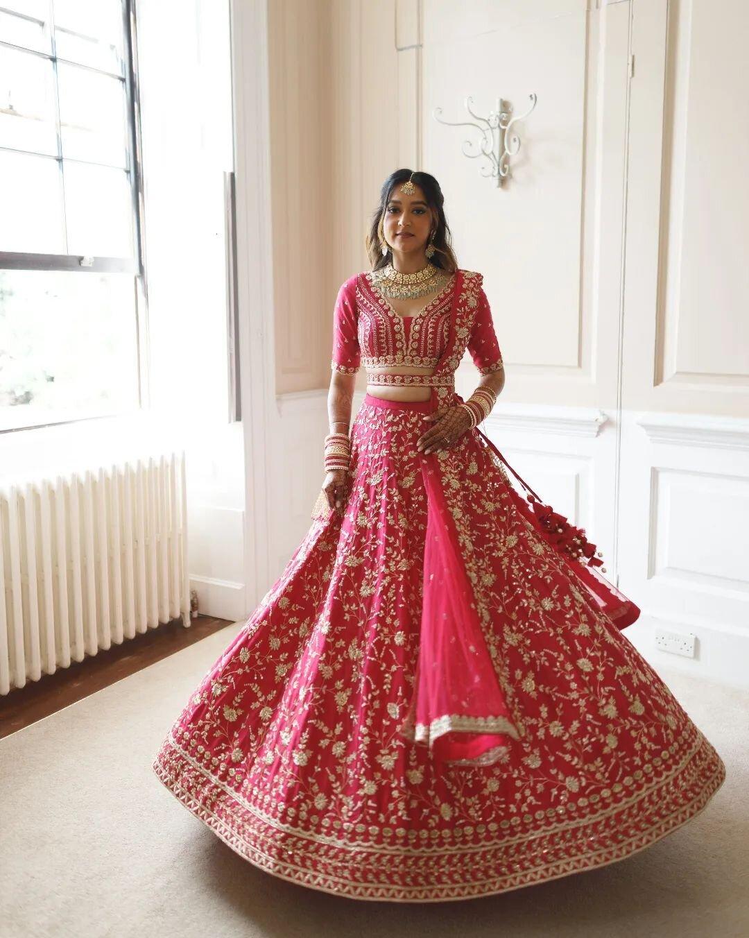 Red Wedding Wear Designer Trendy Embroidered Lehenga Choli | Readyto wear - qivii