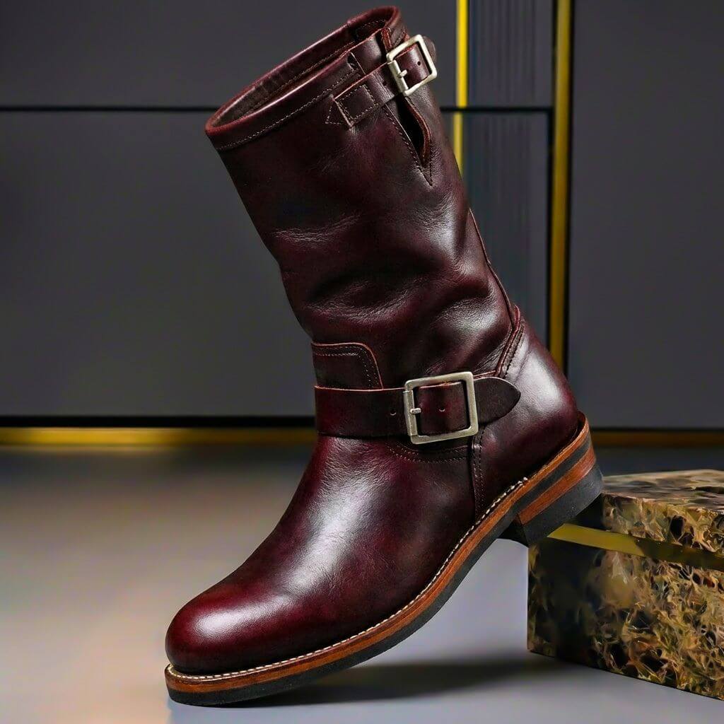Sullivan Vintage Leather Boots - By Qivii