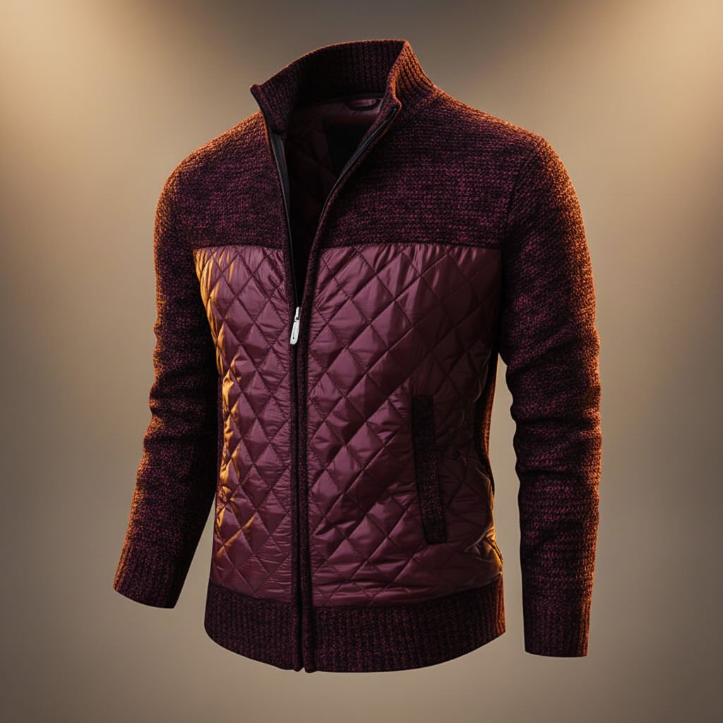 Anderson Quilted Chenille Jacket - By Qivii