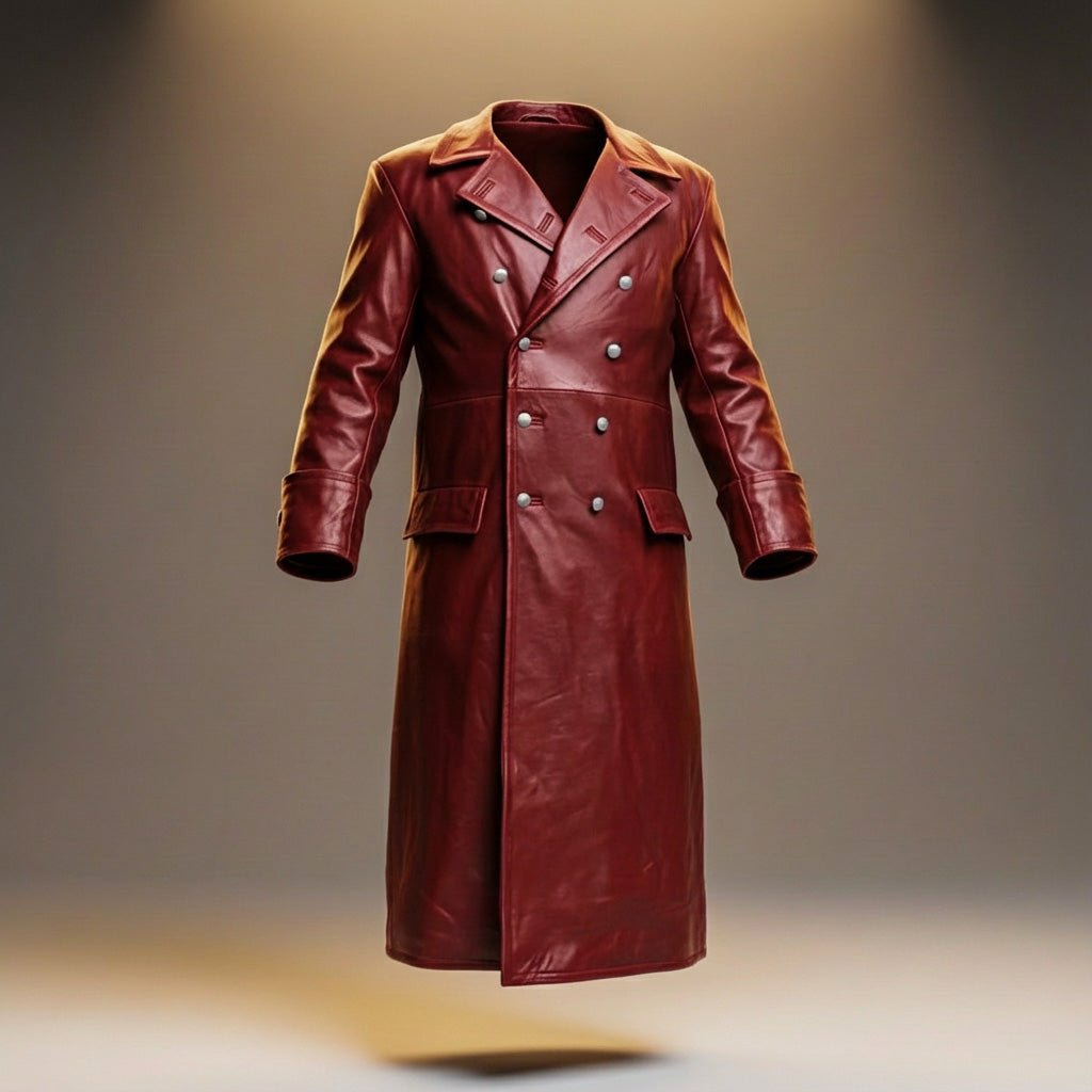 Otto Legacy Leather Overcoat - By Qivii