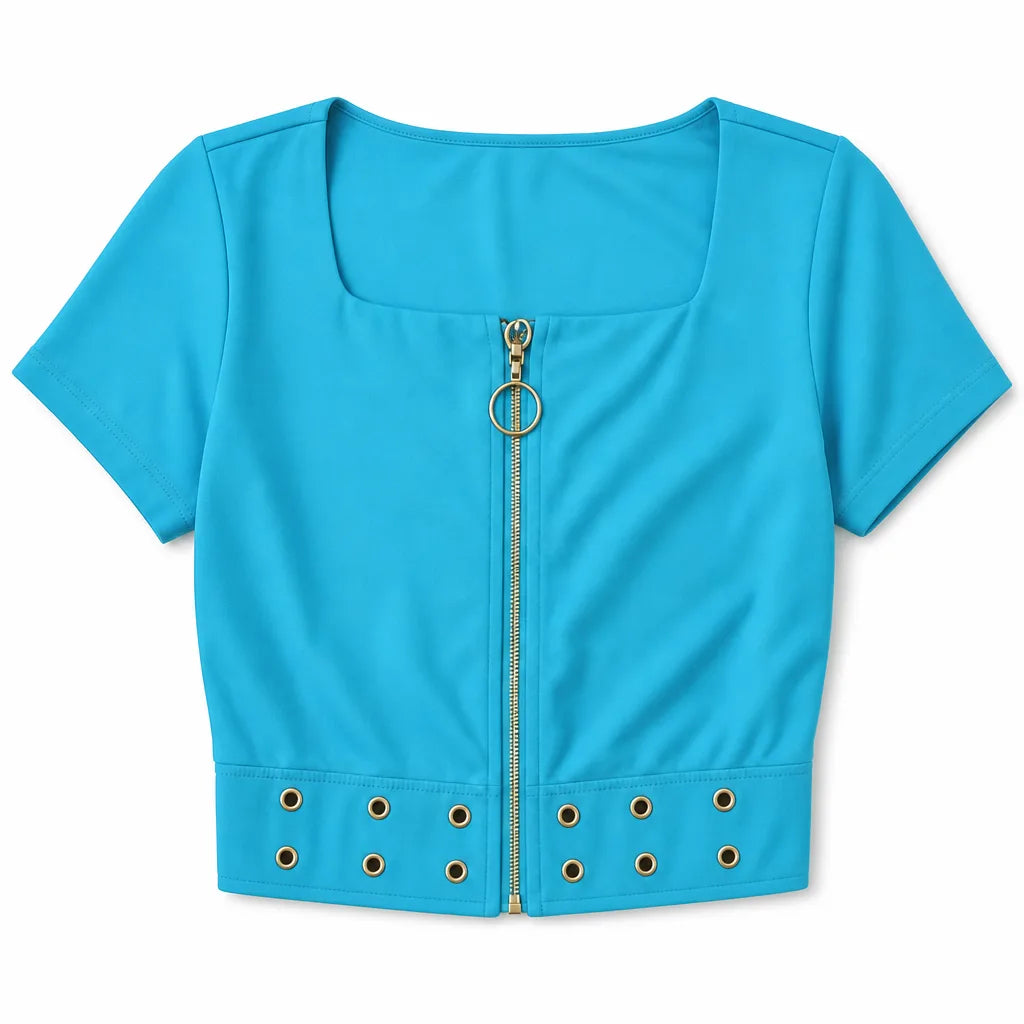 Remi Eyelet Crop Top