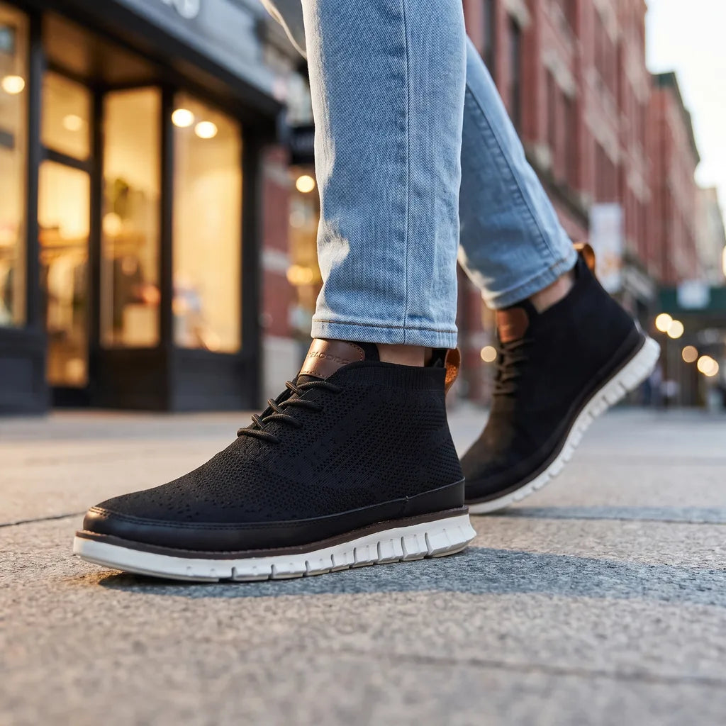 Renee | Men's Casual Knit Sneakers - By Qivii