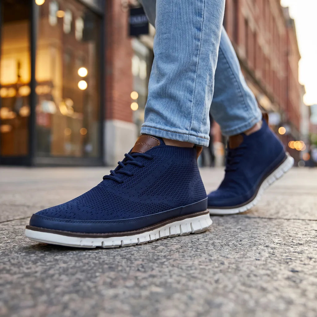 Renee | Men's Casual Knit Sneakers - By Qivii