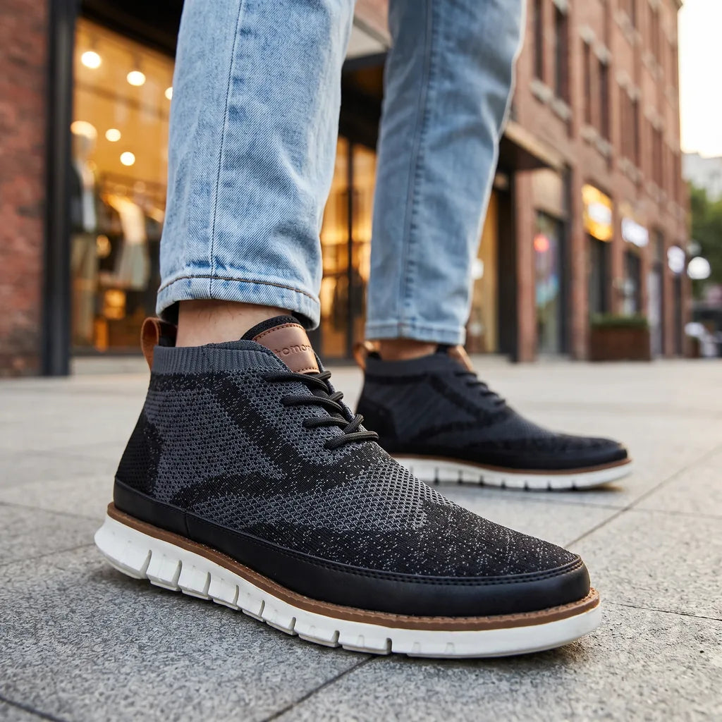 Renee | Men's Casual Knit Sneakers - By Qivii