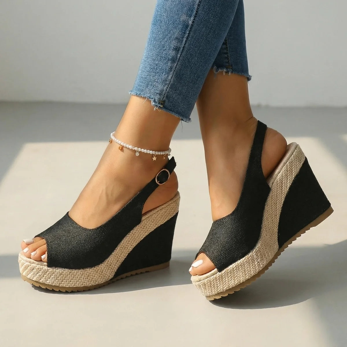 Rihanna Wedge Sandals