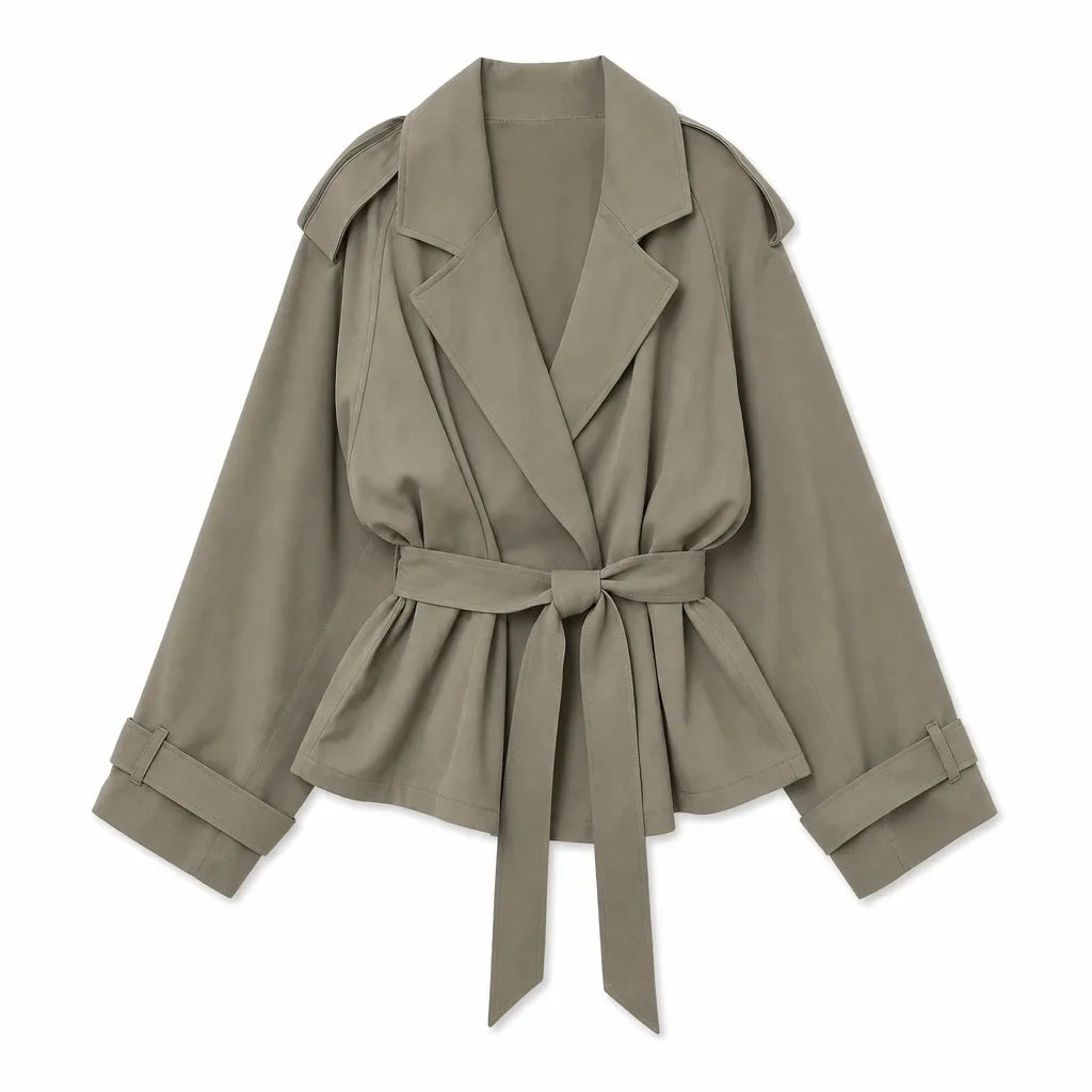 Rosamund | Women's Short Cropped Trench Coat