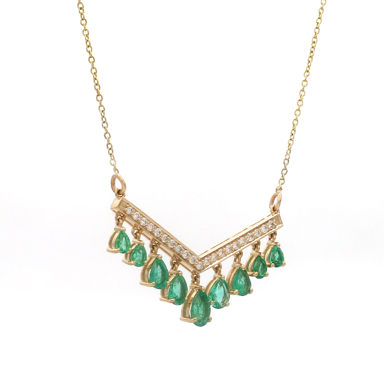 Emerald Pear Pendant - qivii