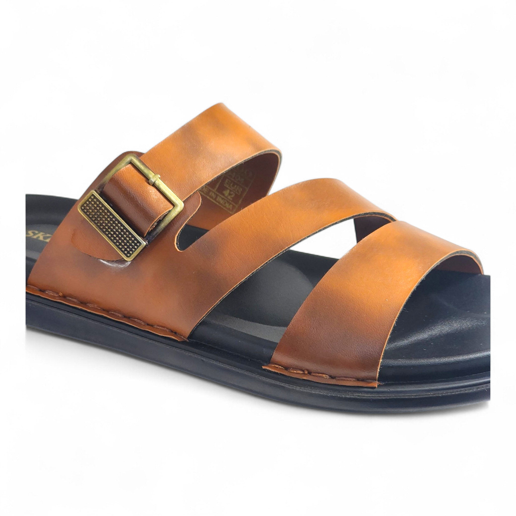 SKEROO 6404 TAN Men's Leather Chapple - qivii