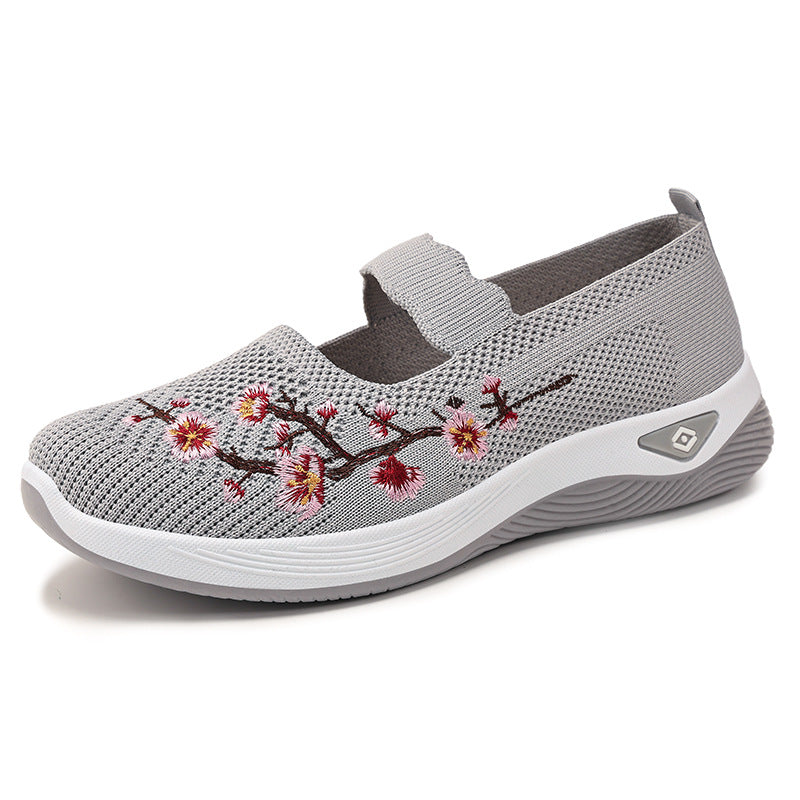 Women's Lyric Canvas Slip-On Ballet Flats – Soft Cushioned Lightweight Casual Walking Shoes (US 5–10.5)