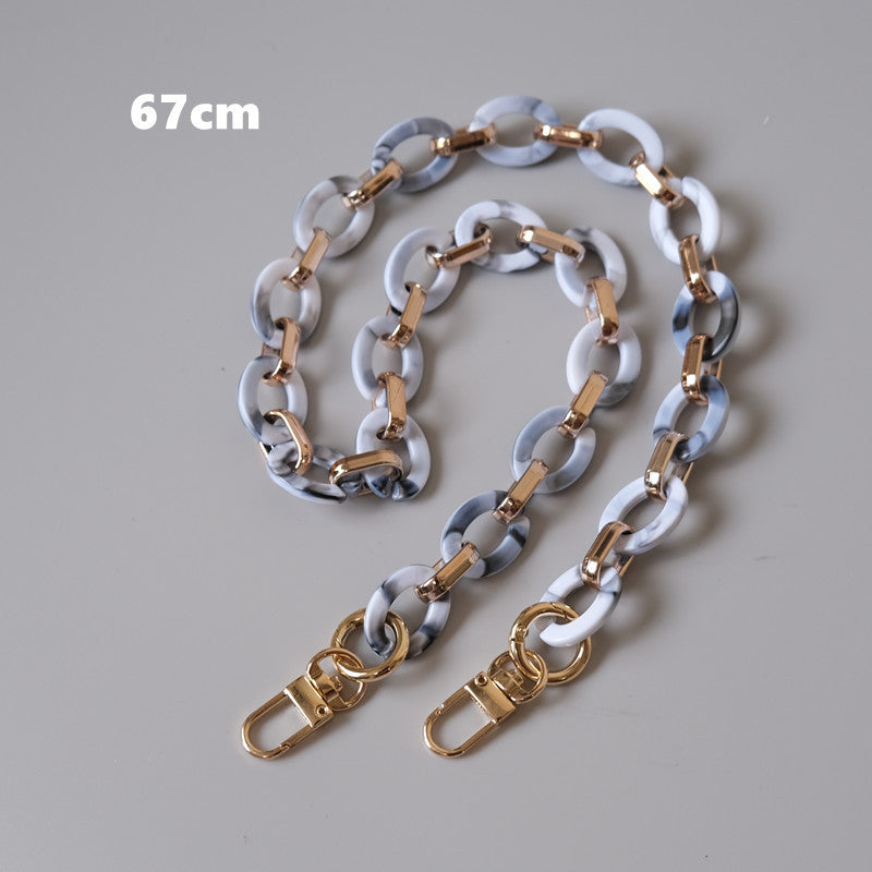Ounamei Retro Round Acrylic Chain Strap