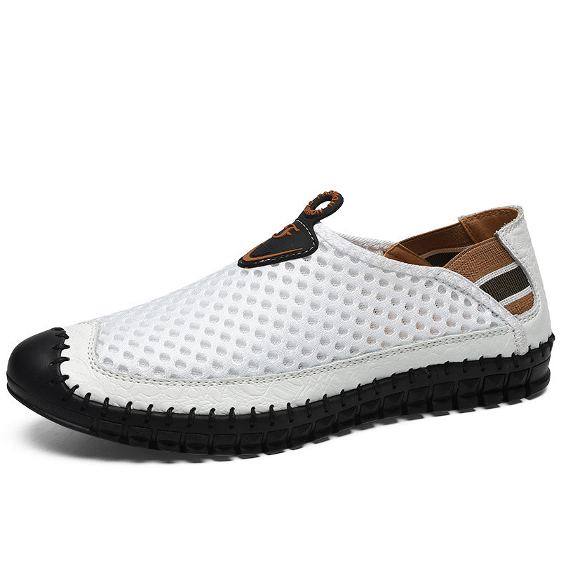 Hive Men’s Breathable Mesh Sneakers – Comfortable Large-Size Honeycomb Insole Shoes (US7-13)