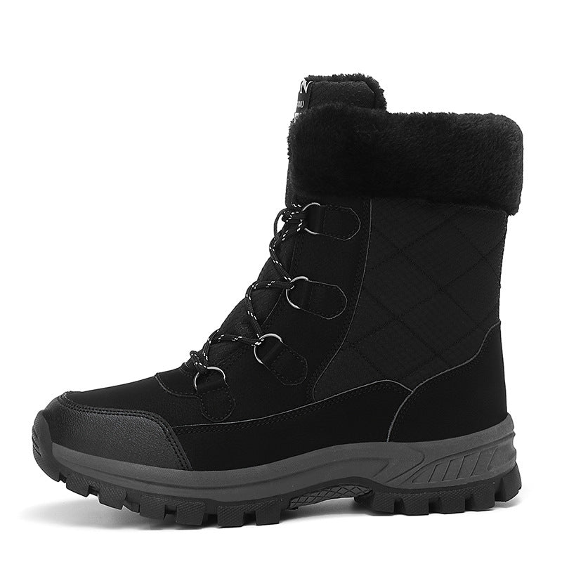 Women's Glacier Insulated Winter Boots - Thick Cotton-Lined High-Top Snow Boots with Non-Slip Lug Sole (US 5-11)