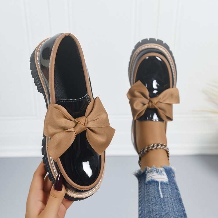 Women’s Bowline Slip-On Loafers – Contrast Stitch Flat Shoes (US 5–10.5)