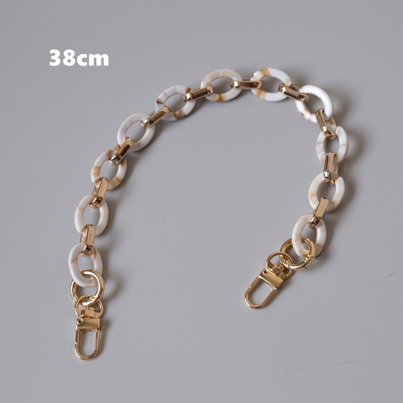 Ounamei Retro Round Acrylic Chain Strap