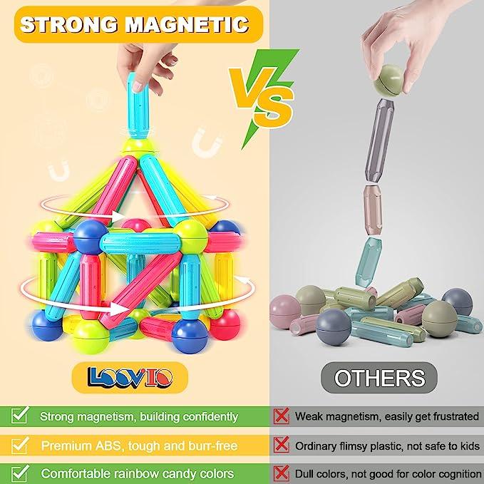 smart Magnetic Sticks Building Blocks For Kids Development by Qivii - qivii