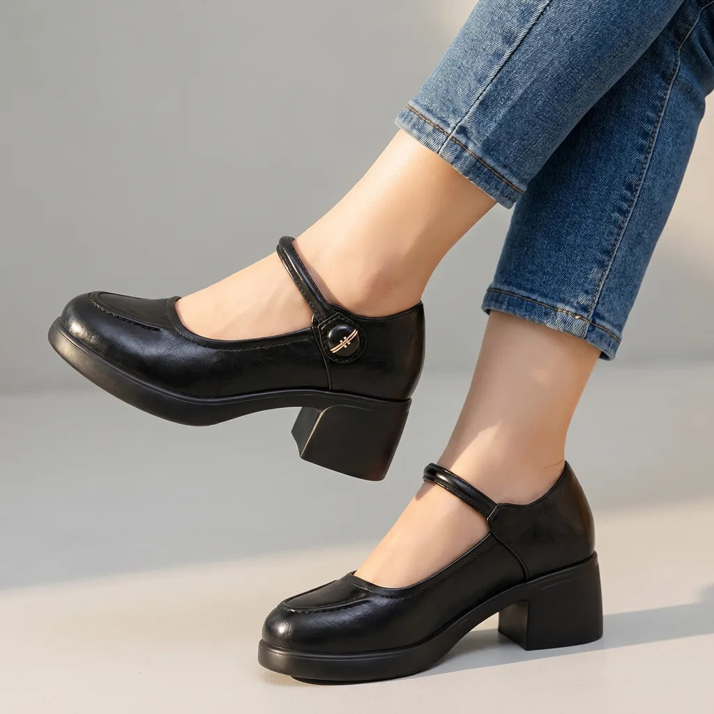 Stacey Chunky Heel Mary Janes