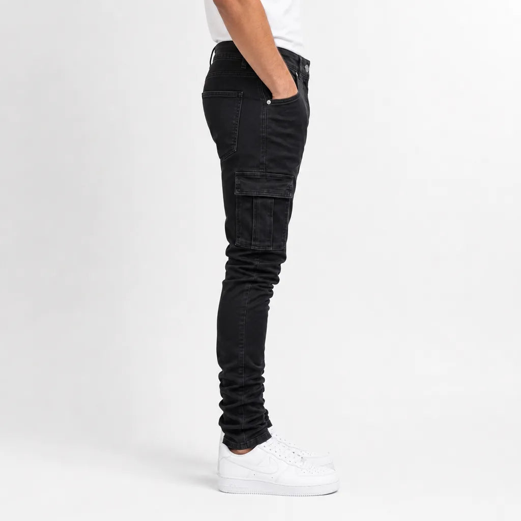 Sterling | Mens Cargo Pants Denim Jeans