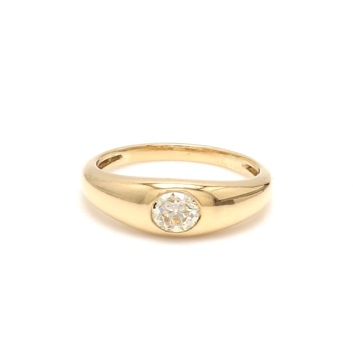 Diamond Oval Mini Chunky Ring - qivii