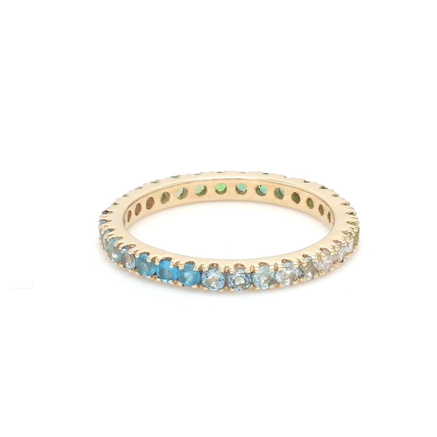 Blue Green Ombre Ring - qivii