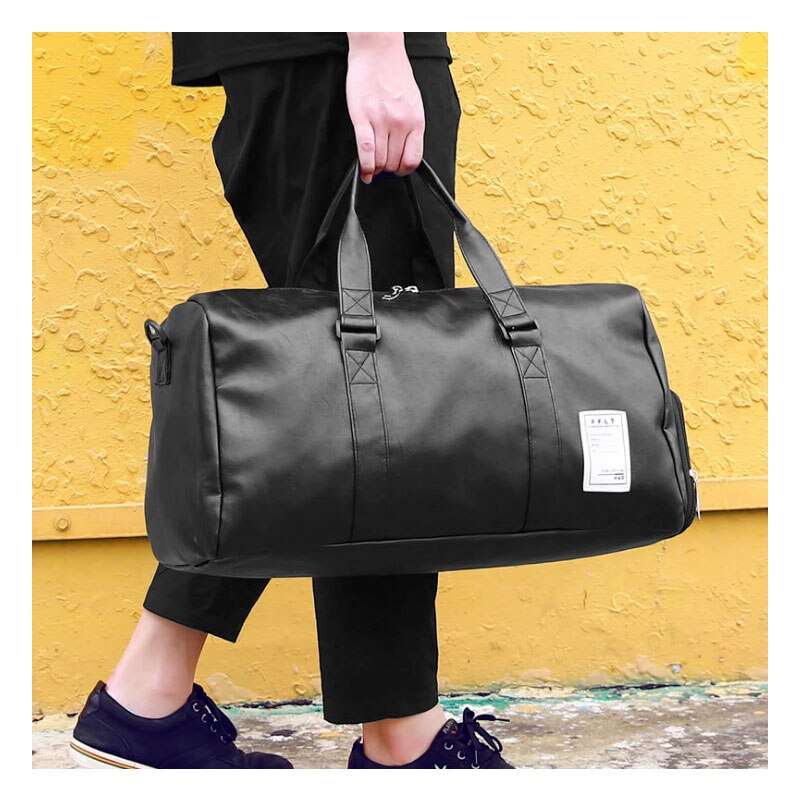 Synthetic Leather Sports Gym Bag - By Qivii