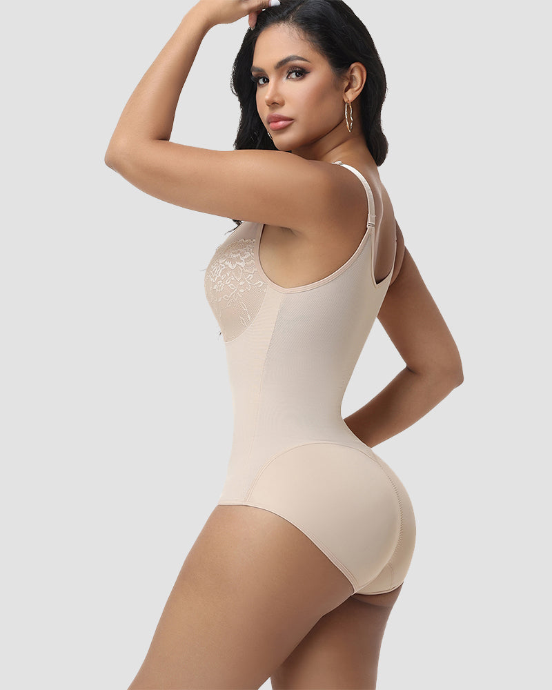 Shapshe® Lace Deep V Keyhole Cutout Bodysuit