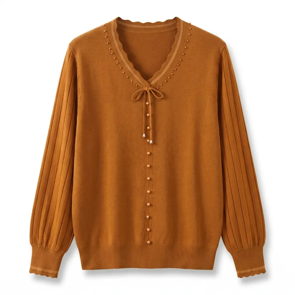 Tally V-Neck Knit Shirt