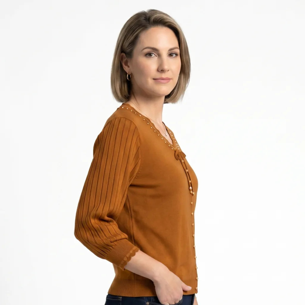 Tally V-Neck Knit Shirt
