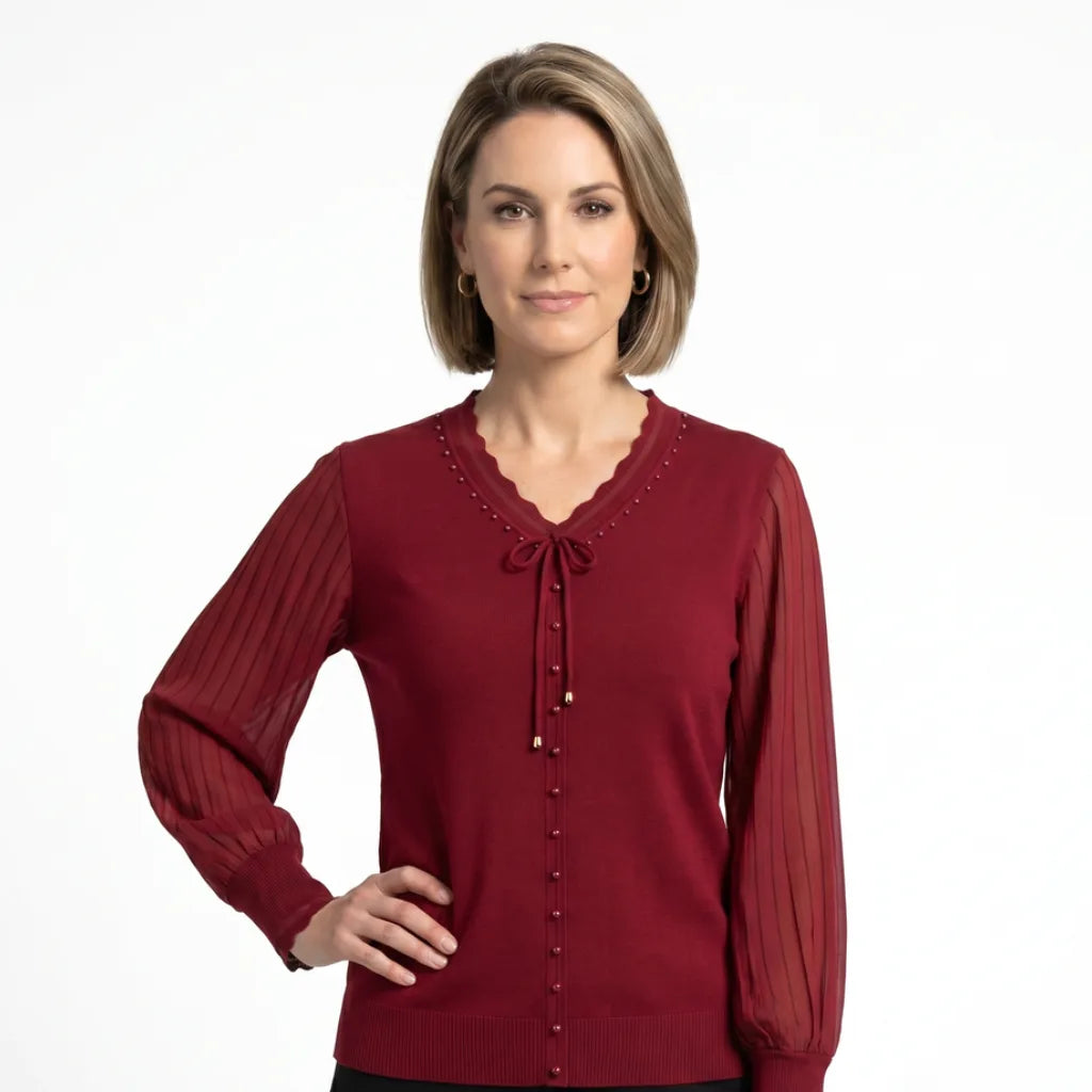 Tally V-Neck Knit Shirt