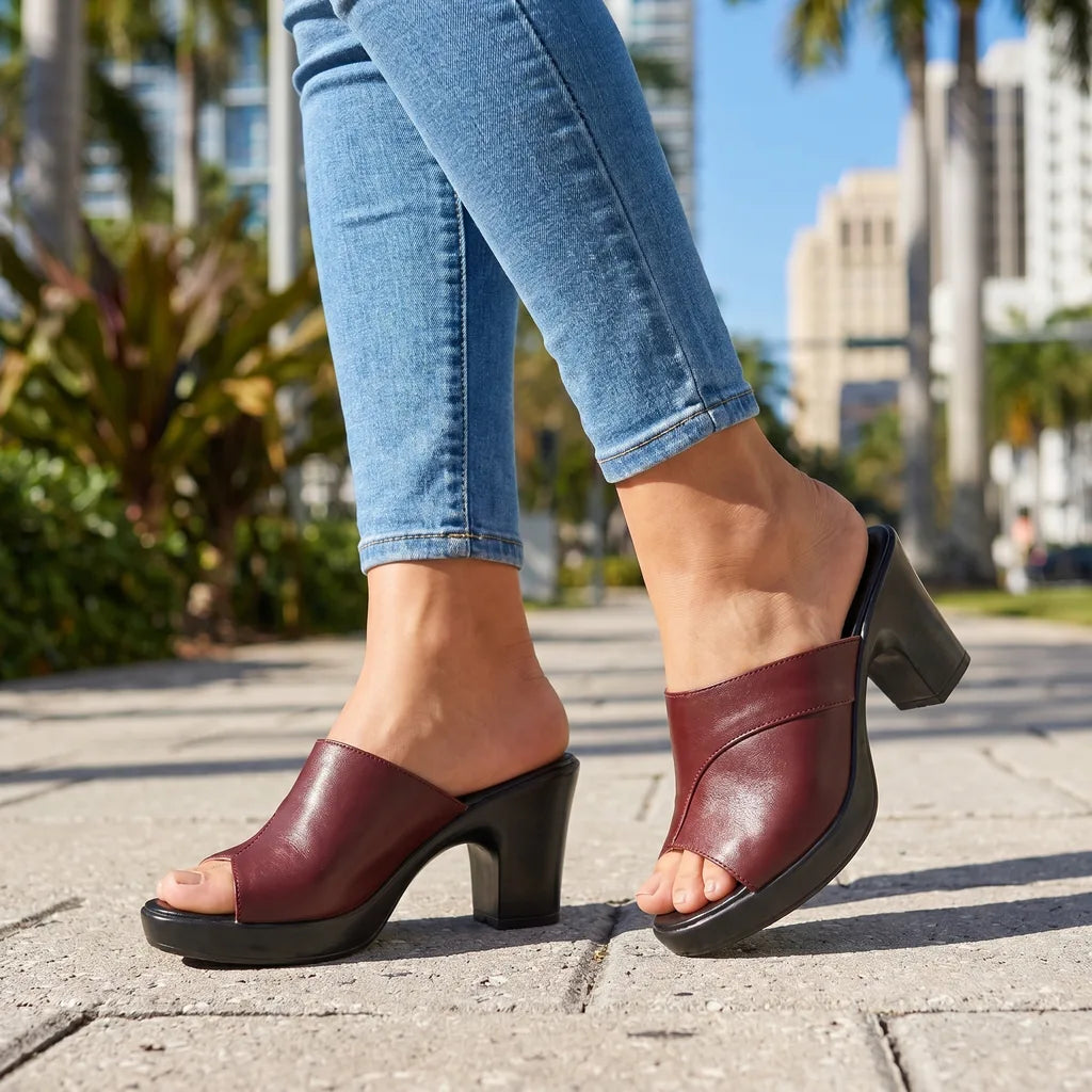 Tess Open Toe Slides
