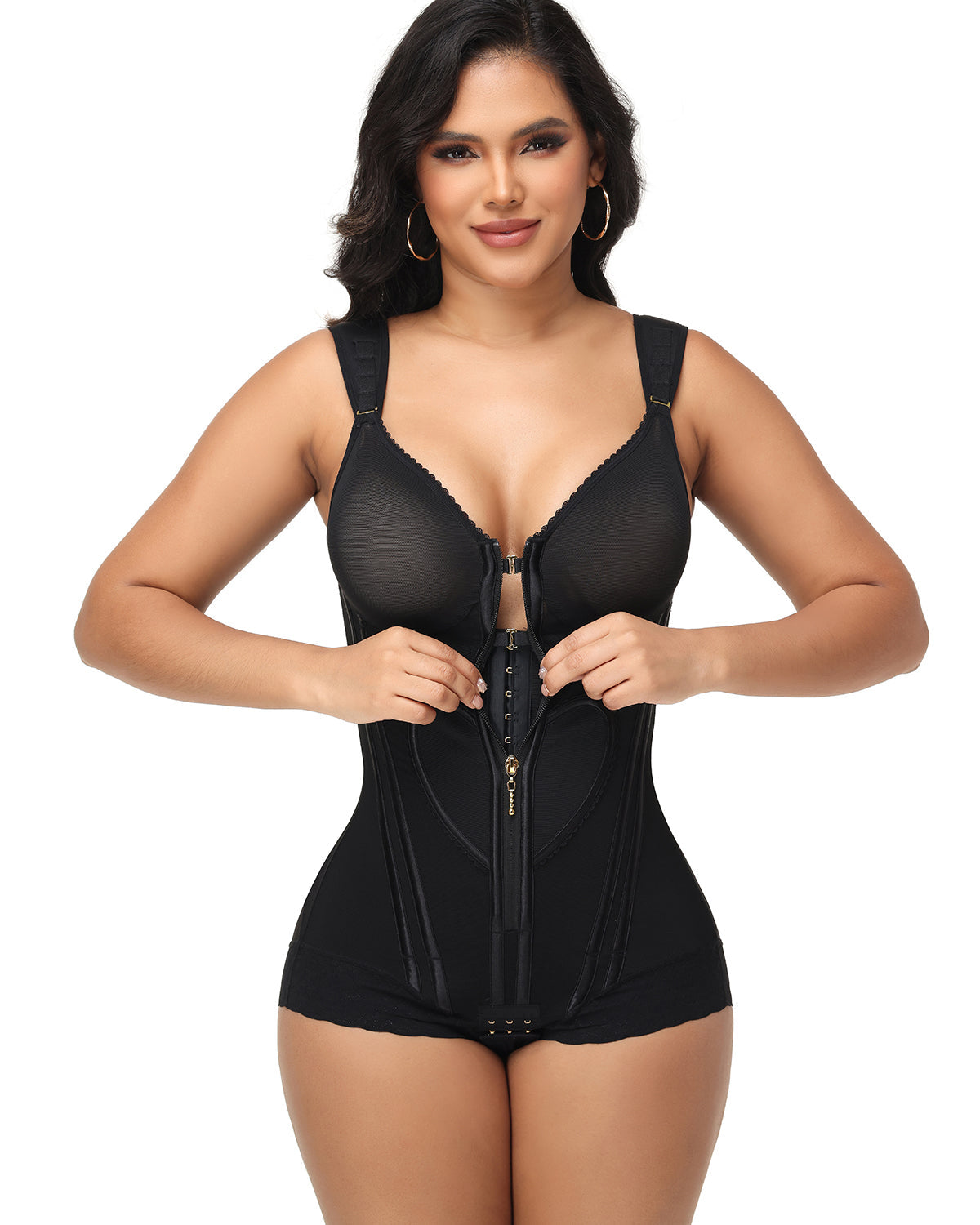 Shapshe® Fajas Colombianas Love Pattern Bodysuit Shapewear