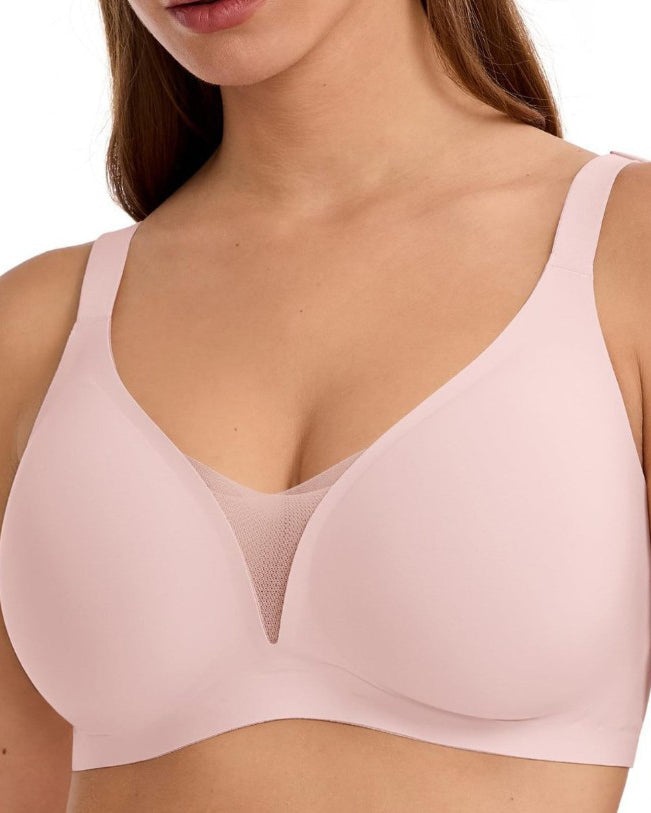 Women's Deep V Seamless Push Up Wire Free Comfort Bra