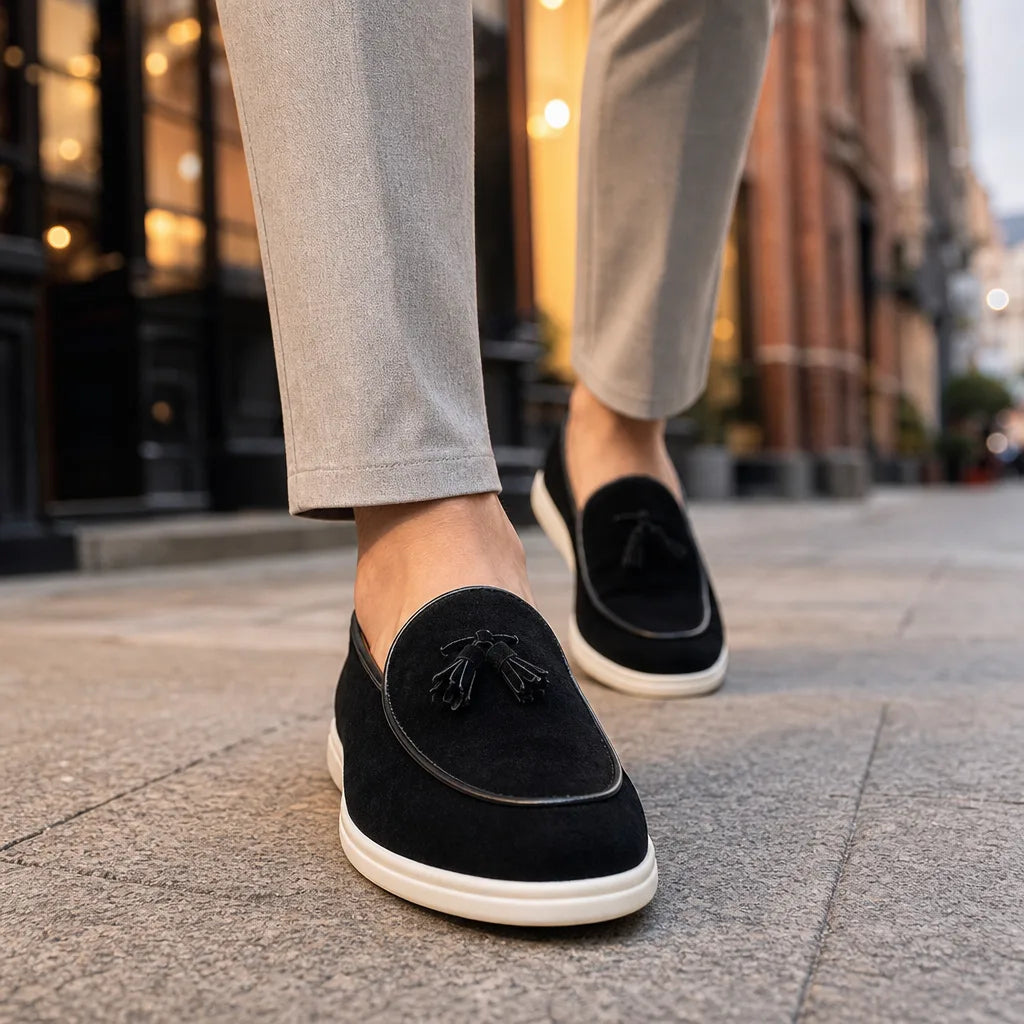 Toby | Men's Luxury Tassel Loafers - By Qivii