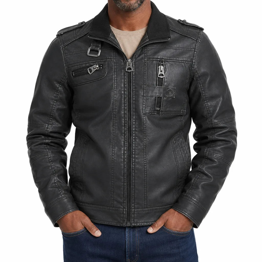 Torin | Mens Fall Leather Moto Jacket