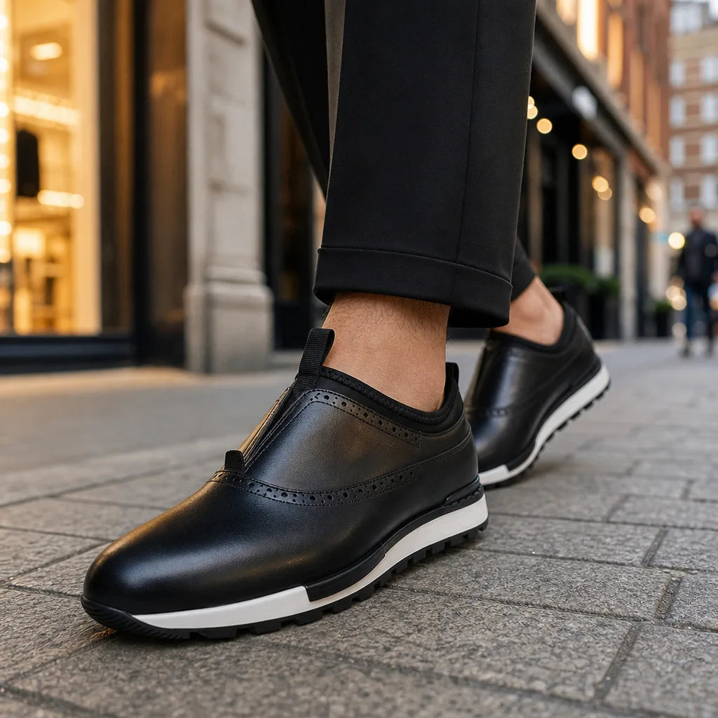 Torrence | Men's Luxury Leather Sneakers - By Qivii
