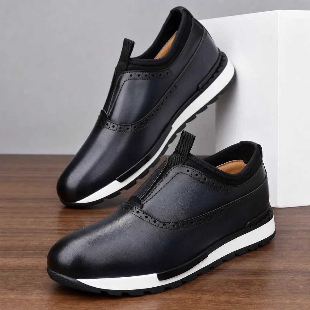 Torrence | Men's Luxury Leather Sneakers - By Qivii
